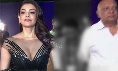 Kajal taking her Father along with her even during 'These' ?? 