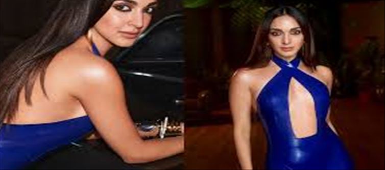 Kiara Advani In An Electrifying Blue Latex Jumpsuit