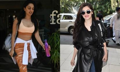 Sports Bra में कियारा ने फ्लॉन्ट किया जीरो फिगर, ब्लैक कोट में दिखा शिवालिका का टशन