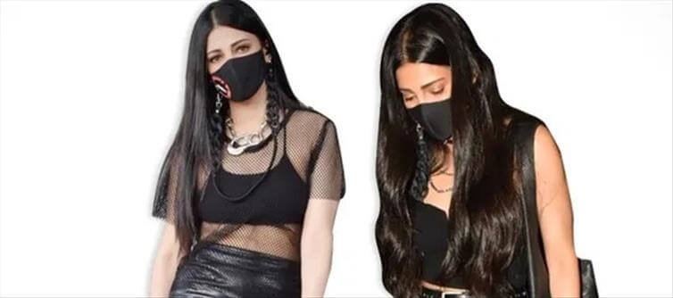 PICS : Shruti Haasan Love on Black Leather Outfits!