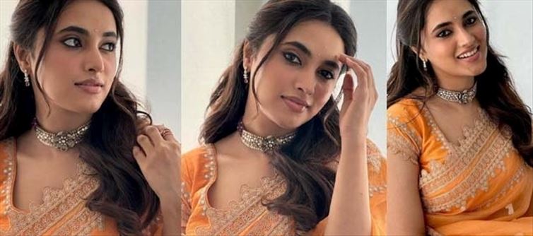 Priyanka Mohan Tempts our Mood in Saree - Teasing Photos