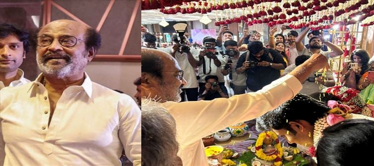 Rohini theater owner's wedding.. Superstar attended in a silk shirt