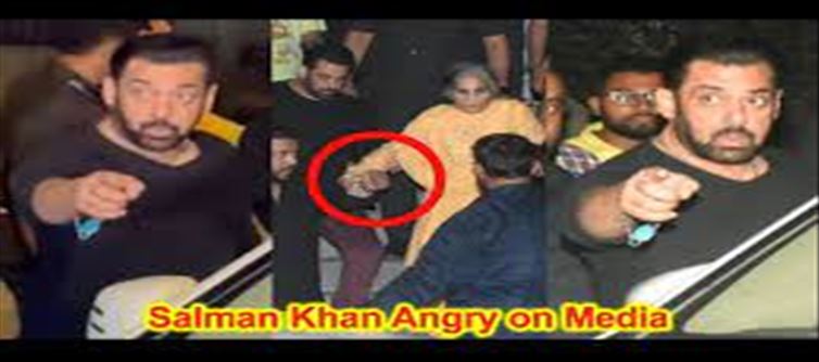 Salman Khan seems angry with the photographer..!?