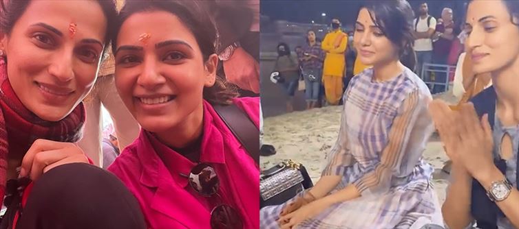 Samantha shares photos and Videos from her Spiritual Journey