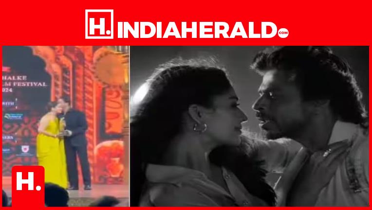 Shah Rukh Khan Dances On Jawan Song, kisses Nayanthara As H