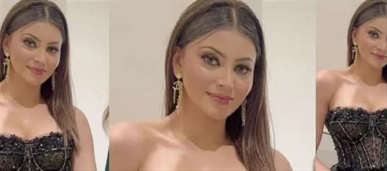 Urvashi Rautela wore the black embellished dress in 'Cannes 2023'