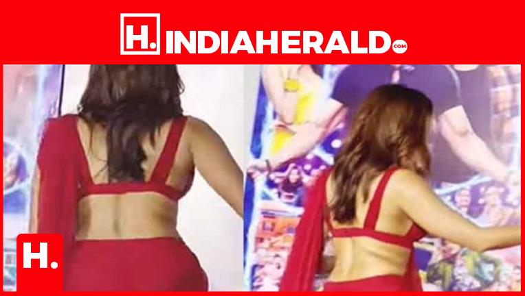 764px x 432px - Video - Pooja Hegde HOT Curves in RED SAREE in Public