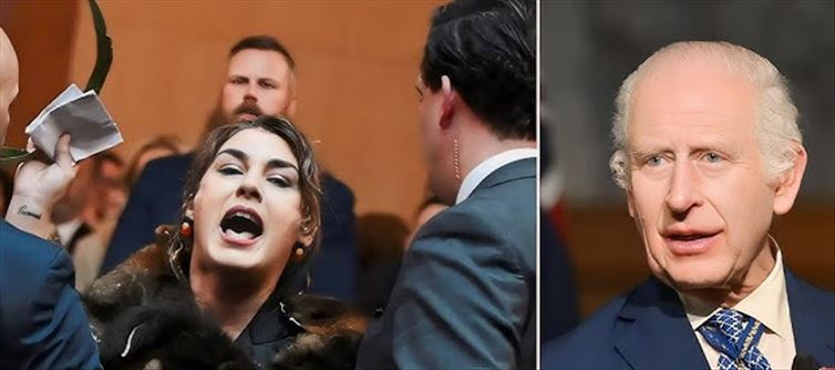 Australian senator raised slogans against 'King Charles'?