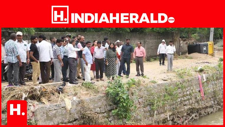 Central Team inspects flood damage in Hanmakonda, GWMC limi