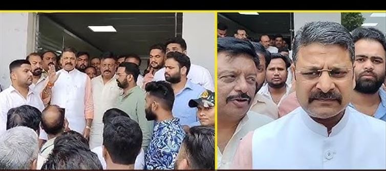 Cold war between BJP MLA Ritesh Gupta and VP of Moradabad Development Authority (MDA) in Moradabad