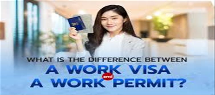 Difference between a work visa and a work permit..!?