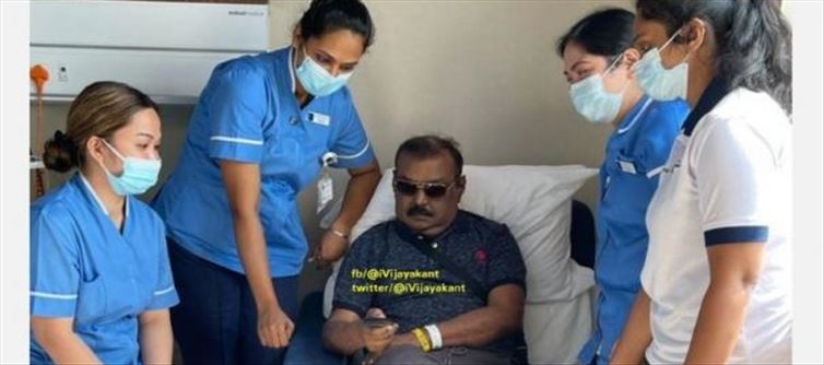 DMDK Chief Vijayakant Recovers Faster..!