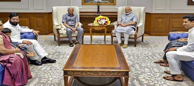 महाराष्ट्र के सीएम एकनाथ शिंदे ने दिल्ली में पीएम मोदी से मुलाकात की