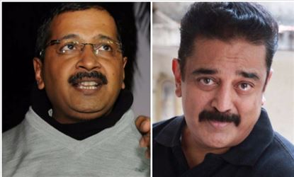 தனிக்கட்சி தொடங்கி சுயமாய் ஆட்சியை பிடித்த கேஜ்ரிவாலை திடீரென சந்திக்கும் கமல்!