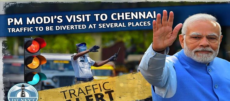 PM Modi coming to Chennai today for ‘Lotus Conference’.. Changes in traffic