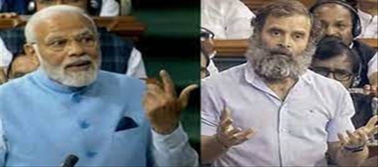 PM Modi crushes Rahul Gandhi in Parliament-Part4...
