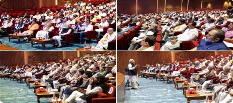 PM Narendra Modi chairs a meeting of Union Council of Ministers on Sunday