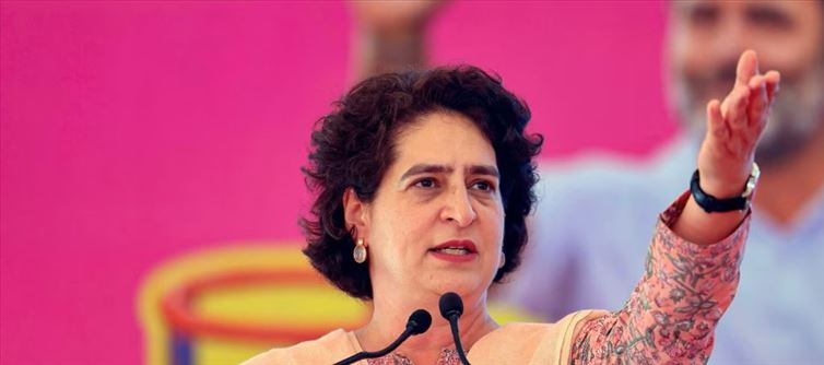 Priyanka Gandhi said, 'On one hand, BJP's fear, greed and lies...'
