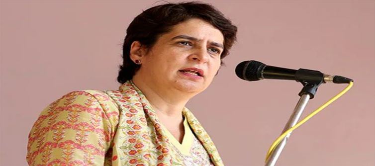 केंद्र से बीजेपी चला रही थी अमरिंदर सिंह की सरकार : प्रियंका गांधी