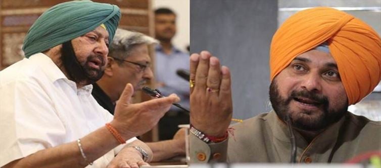 अमरिंदर ने सिद्धू के नेतृत्व में पंजाब चुनाव लड़ने से किया इनकार