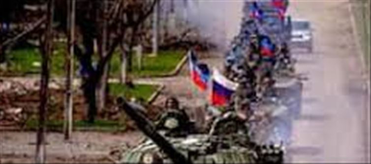 Russian army entering Ukraine, fierce war going on...