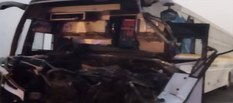 Several students of an institute were injured in bus accident