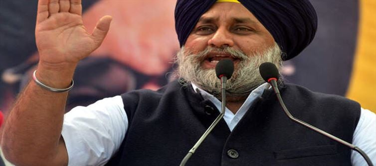 सुखबीर बादल ने कहा कि भाजपा देश में असली 'टुकडे-टुकडे गिरोह' है