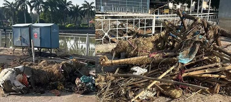 Telangana Hyderabad - With immersion debris yet to be removed, city lakes gasp for life