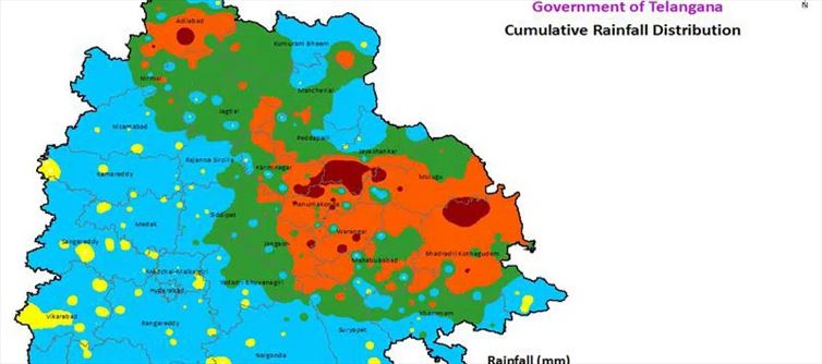 Telangana - Incessant downpour wreaks havoc in Warangal