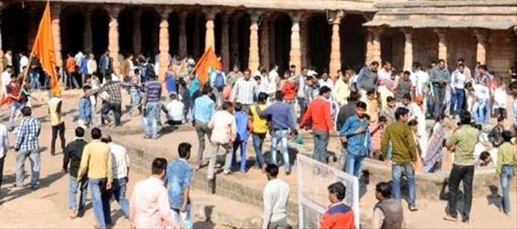 20th day of Bhojshala survey, buried 'Gomukh' has been cleaned