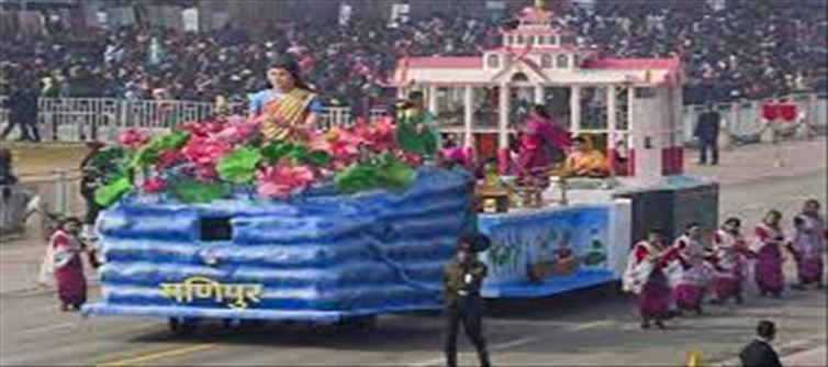 What conflict-torn Manipur displayed during R-Day parade?