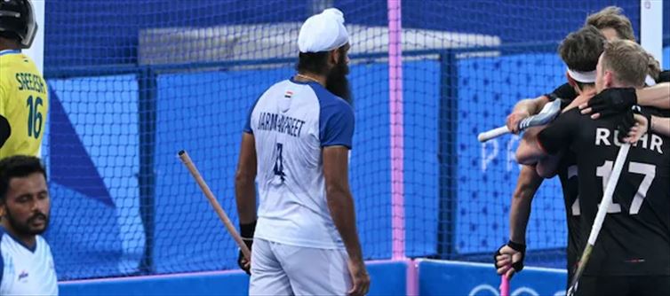 India Lose 2-3 Against Germany in Hockey At Paris