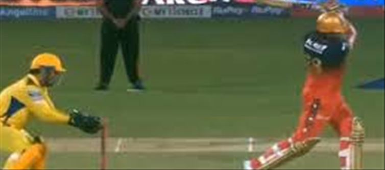 Dhoni stumped this RCB Player faster than thunder..!?