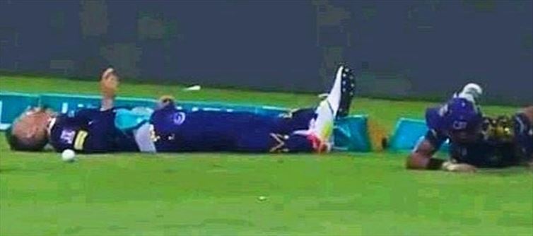 WATCH - Scary Collision and Faf Du Plessis taken to Hospital