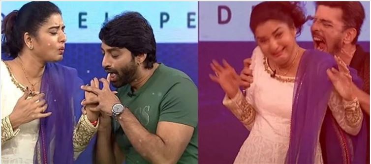 టీవీ: నటి ప్రేమతో అందరి ముందు రొమాన్స్ చేసిన హీరో.!!