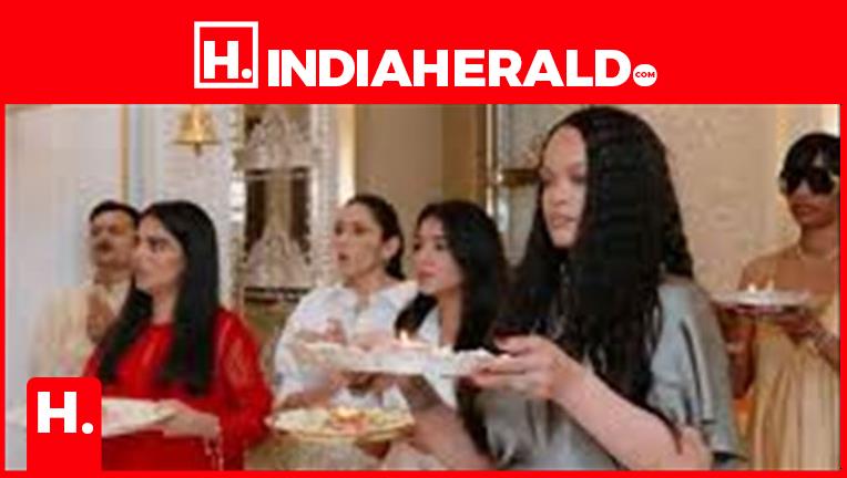 🌺 Rihanna’s Cultural Experience in India: Aarti at the Ambani Residence