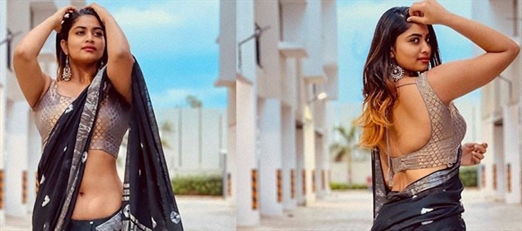 Bigg Boss Contestant Low Hip Saree Photos go Viral