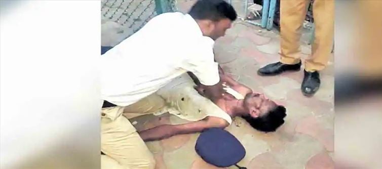 ఓ వ్యక్తి ప్రాణాలను కాపాడిన పోలీస్ కానిస్టేబుల్.. వీడియో వైరల్..