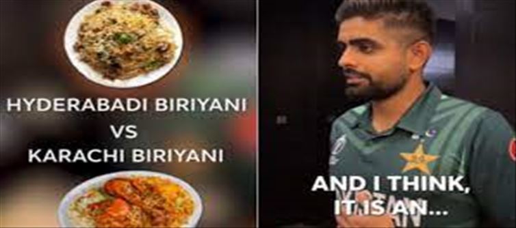 Pakistan player Babar Azam about Hyderabad Biryani..!?