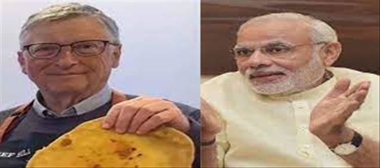 PM posts a video of Bill Gates preparing roti!!!