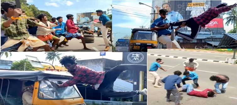 Watch: Kerala Vijay fans remakes THERI movie fight.