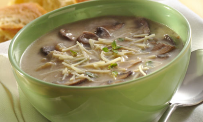 Chessy Mushroom Soup 